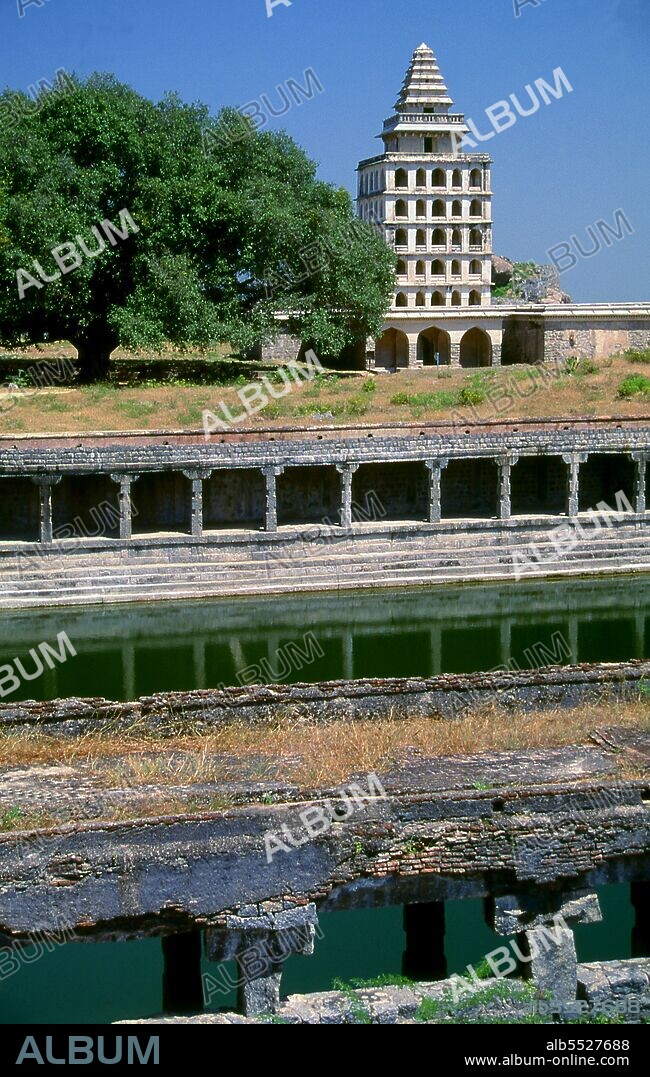 Gingee Fort or Senji Fort (also known as Chenji, Jinji or Senchi) in Tamil Nadu, was originally the site of a small fort built by the Chola dynasty during the 9th century CE. The fort was modified by Kurumbar during the 13th century. The fort as it stands today was built in the 15 and 16th centuries by the Nayak Dynasty. The fort passed variously to the Marathas under the leadership of Shivaji in 1677 CE, the Bijapur sultans, the Moghuls, Carnatic Nawabs, the French and then the British in 1761. The fort is closely associated with Raja Tej Singh, who unsuccessfully revolted against the Nawab of Arcot and eventually lost his life in a battle. The fort is so fortified, that Shivaji, the Maratha king, ranked it as the 'most impregnable fortress in India' and it was called the 'Troy of the East' by the British.