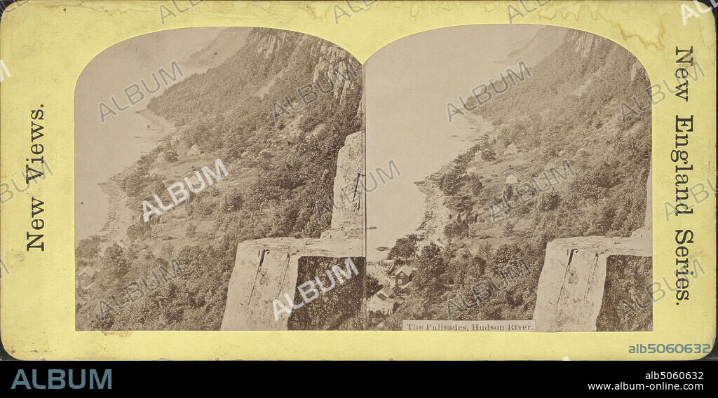 The Palisades, Hudson River., Cliffs, New York (State), Hudson River (N.Y. and N.J.), Palisades (N.J. and N.Y.), New Jersey.