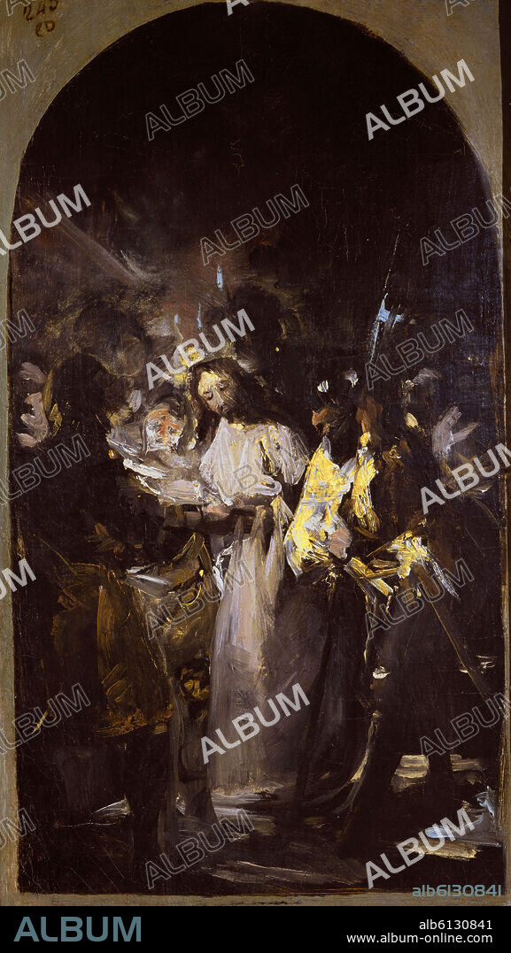 FRANCISCO DE GOYA. EL PRENDIMIENTO DE CRISTO - 1798 - O/L - 40x23 - NP 3113 - BOCETO.