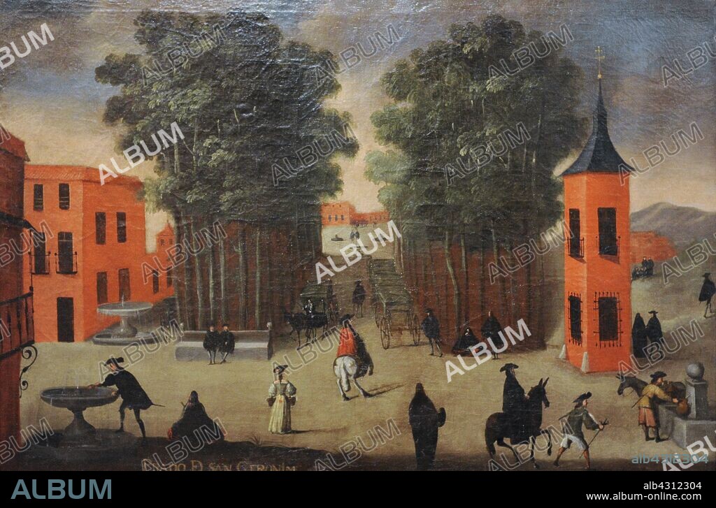 Spain. Madrid. El Prado Promenade, 1651-1700. History Museum. Madrid. Spain.