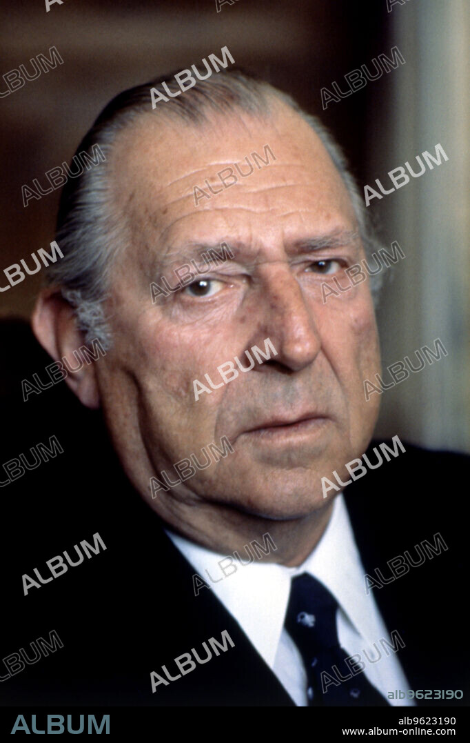 Juan de Borbon y Battenberg (1913-1993), Earl of Barcelona, ??son of Alfonso XIII and father of Juan Carlos I, portrait of 1990.
