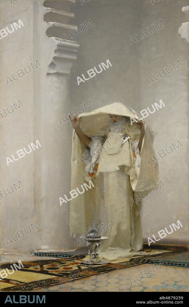 John Singer Sargent, American, 18561925, Fumée d'ambre gris (Smoke of Ambergris), 1880, Oil on canvas, Unframed: 54 3/4 x 35 11/16 in. (139.1 x 90.6 cm).