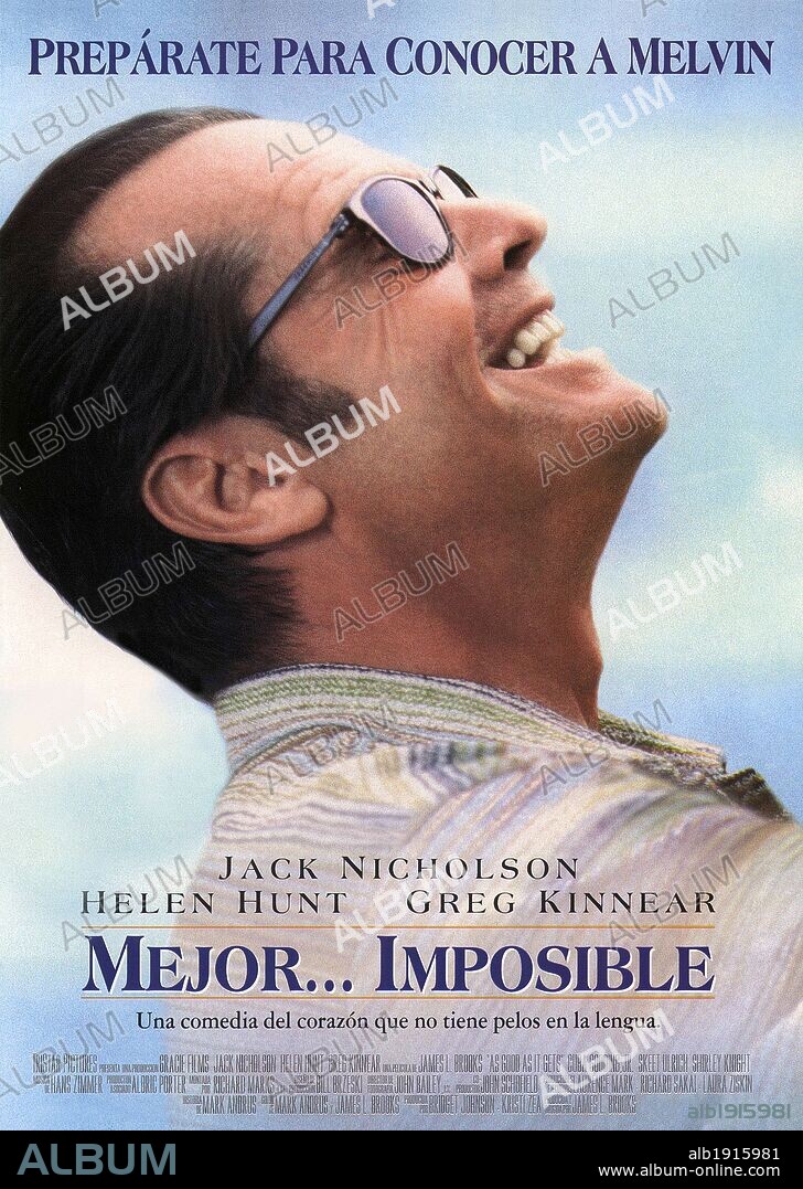 Poster de MEJOR IMPOSIBLE, 1997 (AS GOOD AS IT GETS), dirigida por JAMES L. BROOKS. Copyright SONY PICTURES.