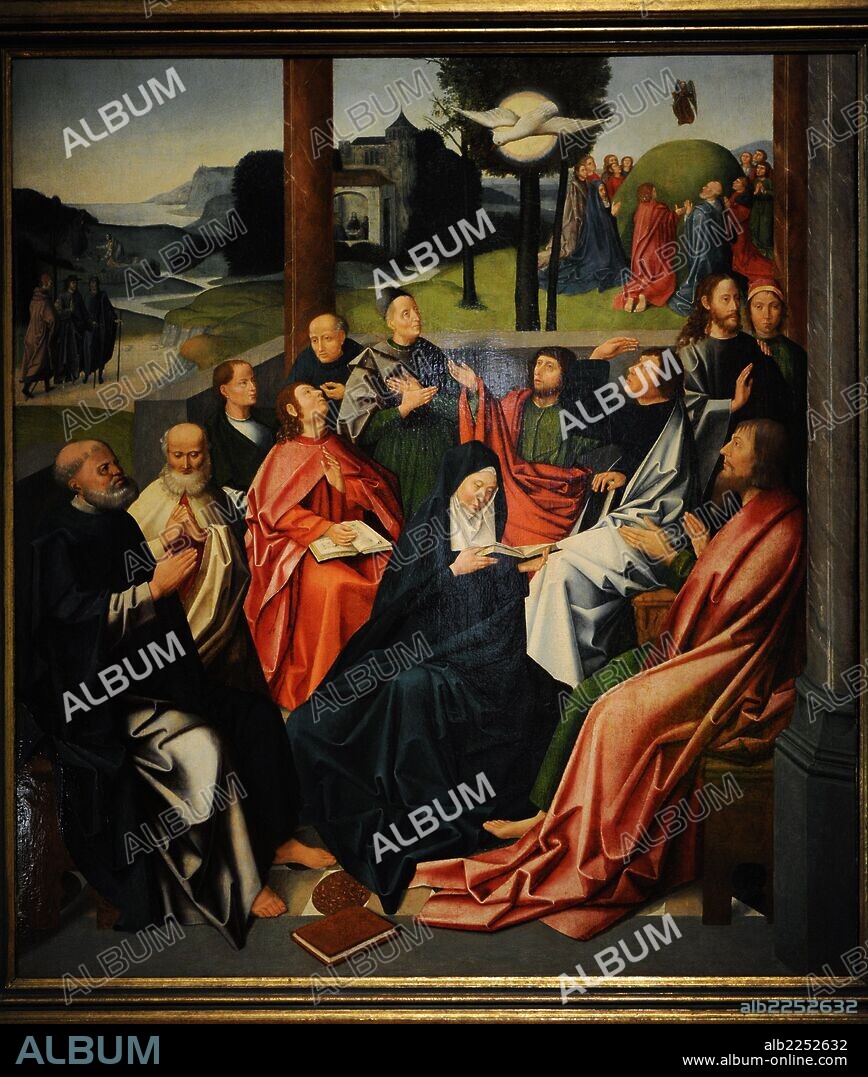 ANÓNIMO. ARTE MEDIEVAL. HOLANDA. "Descendimiento del Espíritu Santo". Harlem?. Hacia finales del siglo XV. Museum Catharijneconvent. Utrecht. Países Bajos.