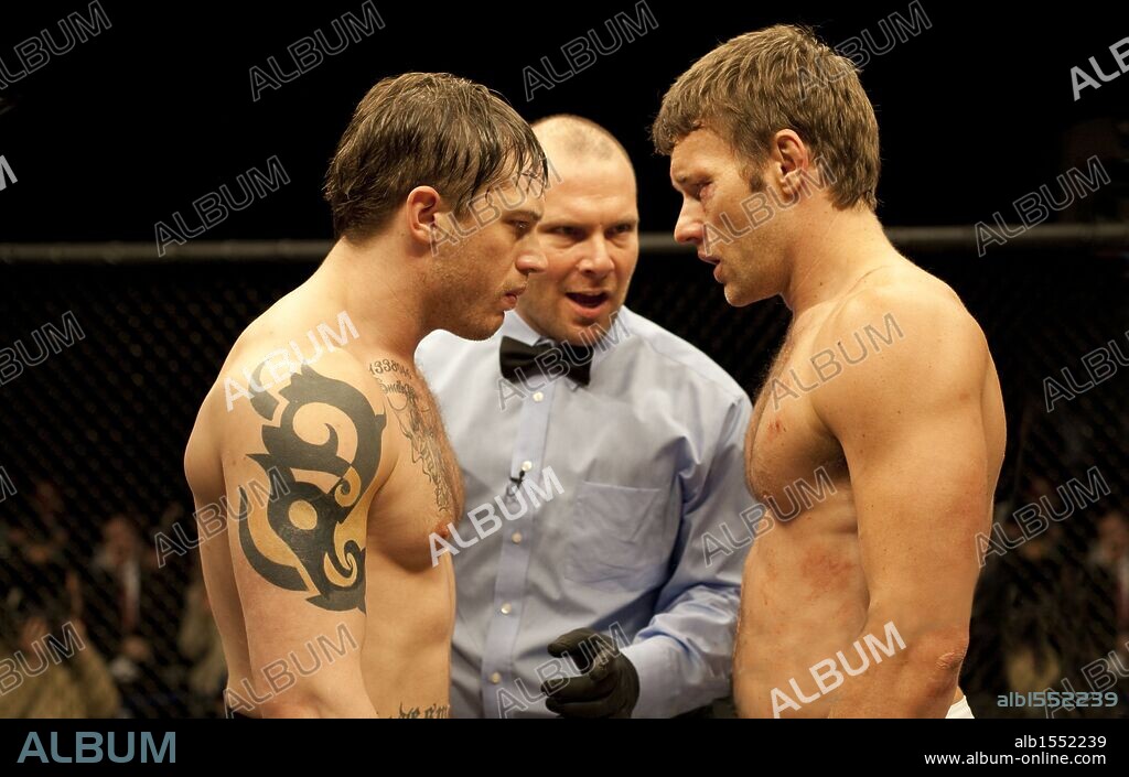 JOEL EDGERTON y TOM HARDY en WARRIOR, 2011, dirigida por GAVIN O'CONNOR. Copyright MIMRAN SCHUR PICTURES.