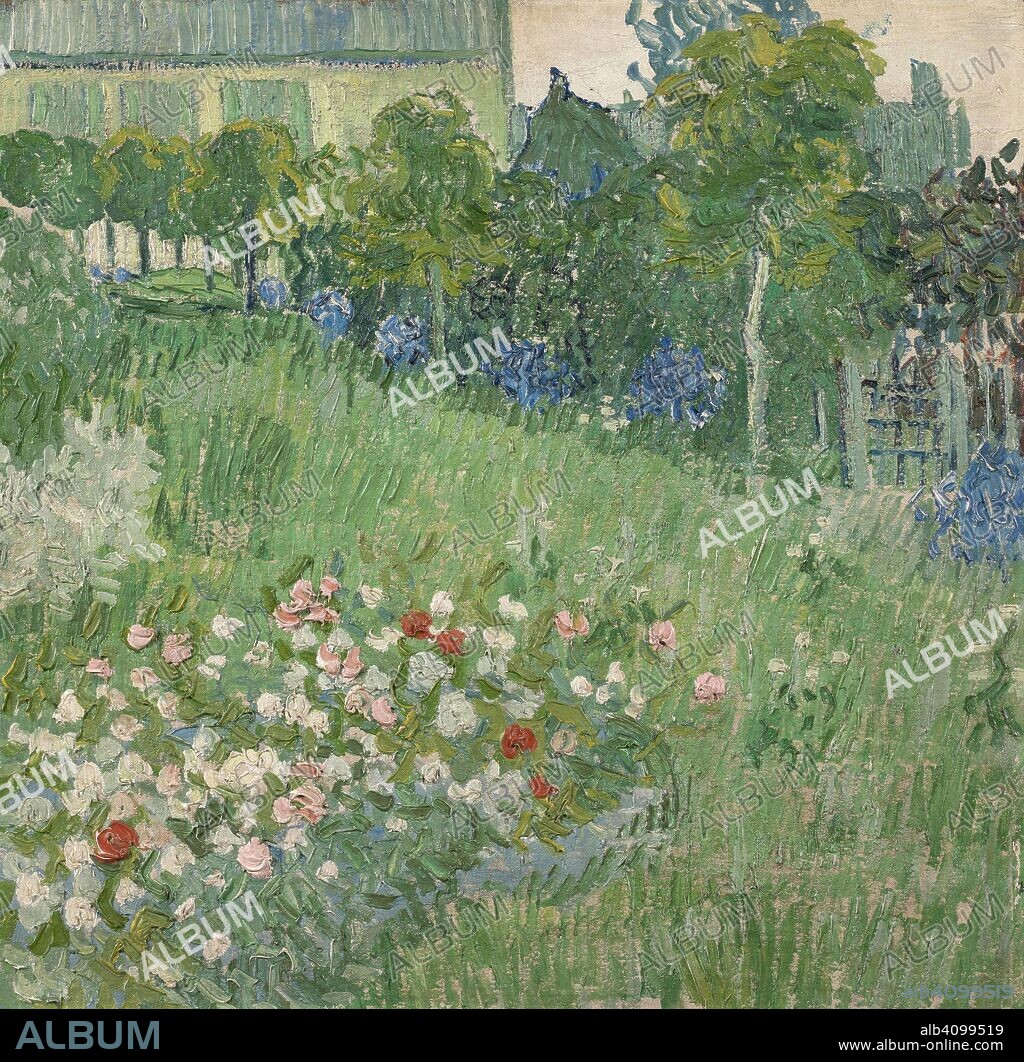 VINCENT VAN GOGH. Daubigny's Garden. Date: June 1890, Auvers-sur-Oise. Dimensions: 51 cm x 51.2 cm, 71.1 cm x 70.7 cm.
