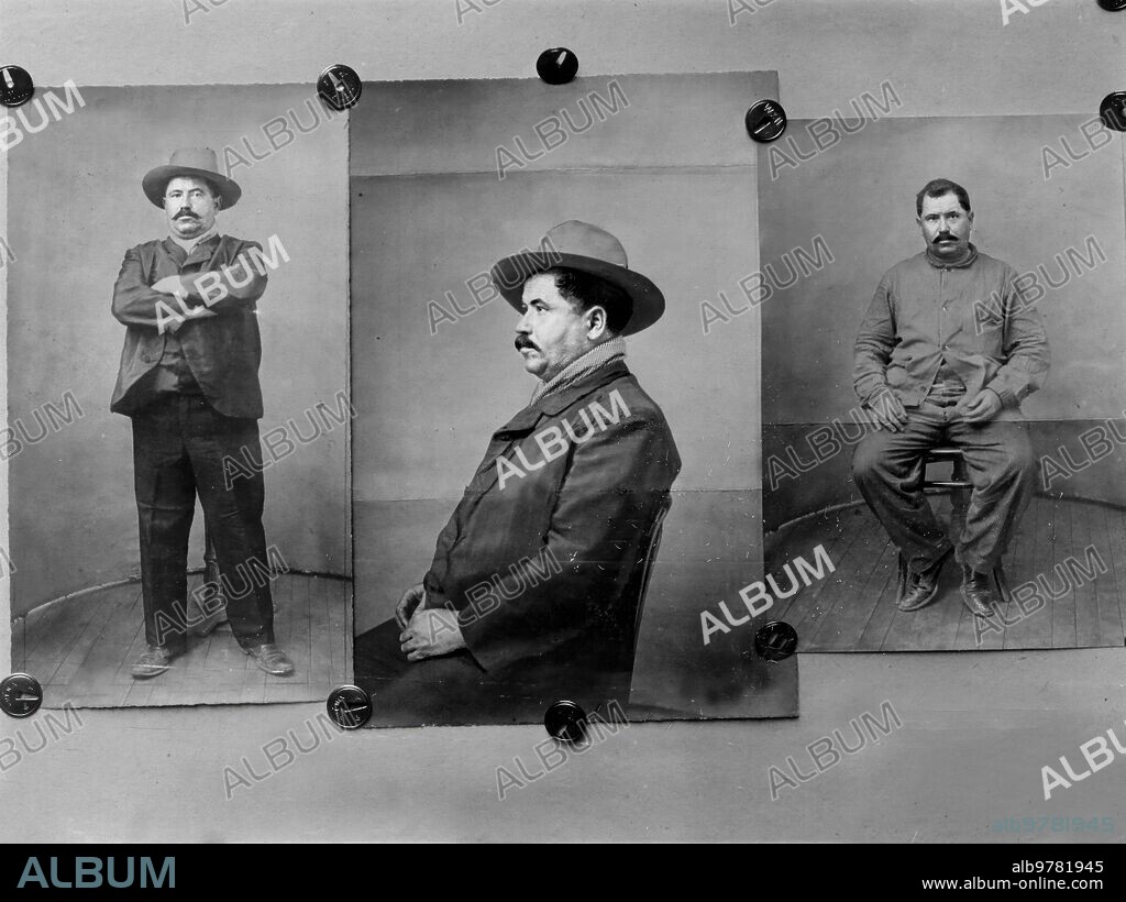 The bandit El "el Vivillo", in an image from 1909.