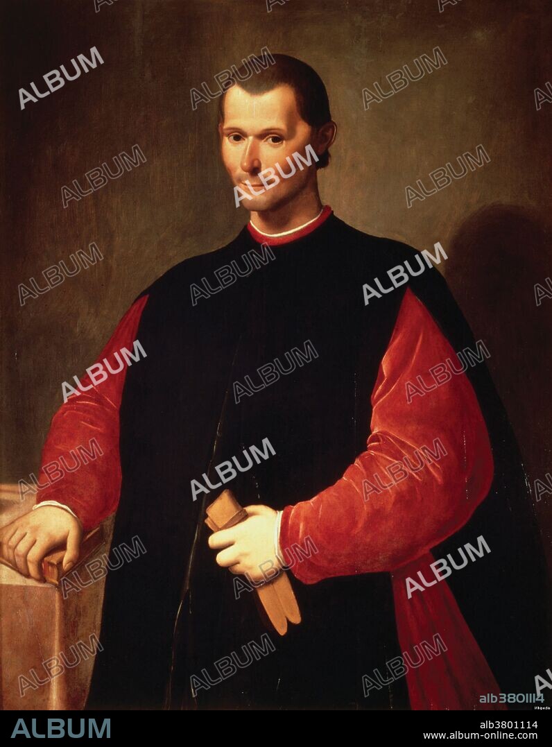 Portrait performed after Machiavelli's death by Santi di Tito. Niccolo di Bernardo dei Machiavelli (May 3, 1469 - June 21,1527) was an Italian historian, politician, diplomat, philosopher, humanist and writer based in Florence during the Renaissance. He was for many years an official in the Florentine Republic, with responsibilities in diplomatic and military affairs. He was a founder of modern political science, and more specifically political ethics. He also wrote comedies, carnival songs, and poetry. His personal correspondence is renowned in the Italian language. He was Secretary to the Second Chancery of the Republic of Florence from 1498 to 1512, when the Medici were out of power. He wrote his masterpiece, The Prince, after the Medici had recovered power and he no longer held a position of responsibility in Florence. "Machiavellianism", is a widely used negative term to characterize unscrupulous politicians of the sort Machiavelli described in The Prince. The book itself gained enormous notoriety and wide readership because the author seemed to be endorsing this evil behavior. He died in 1527 at the age of 58.