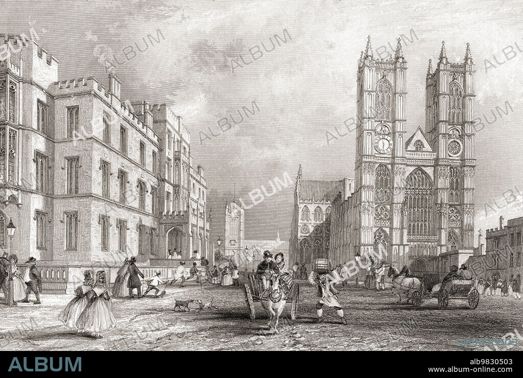 Leadenhall Street, London, England, 19th century. From The History of London: Illustrated by Views in London and Westminster, published c.1838.