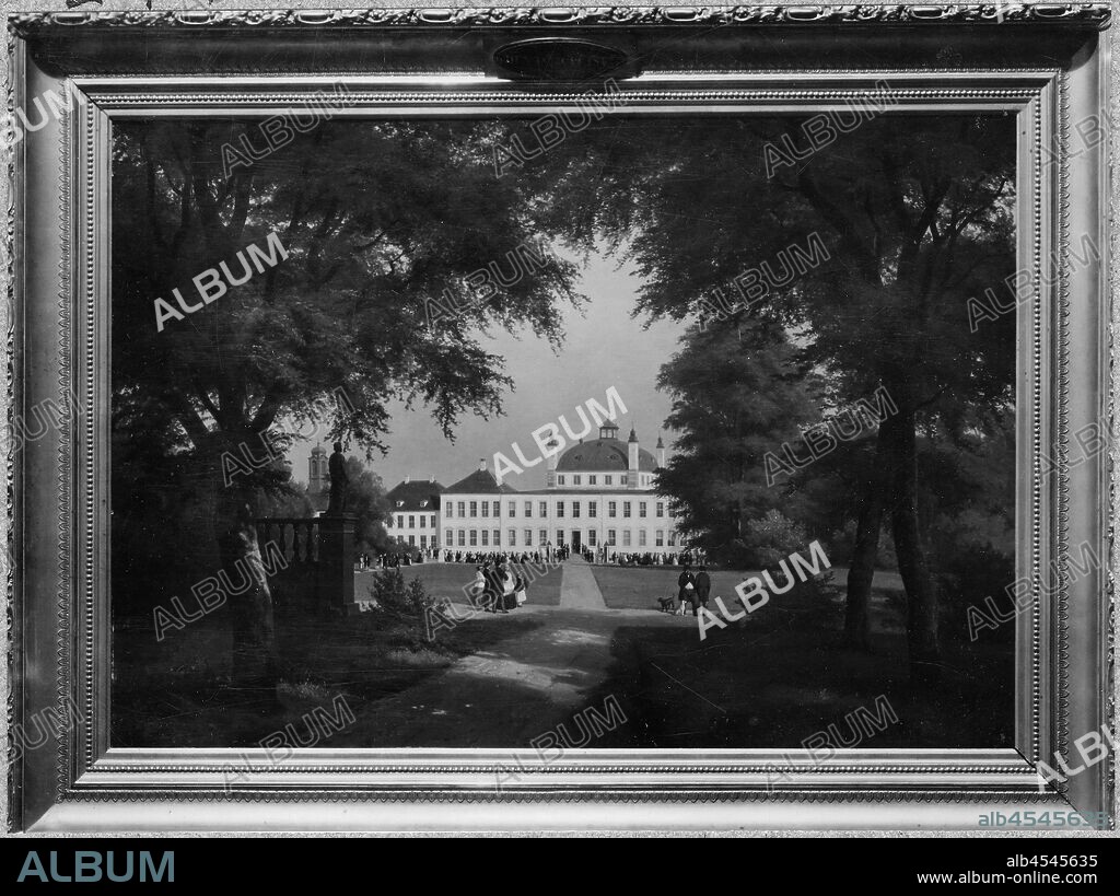 Christian Martin Tegner, Fredensborg Palace, July 18, 1862, painting, Oil, Height, 65 cm (25.5 inches), Width, 95 cm (37.4 inches).