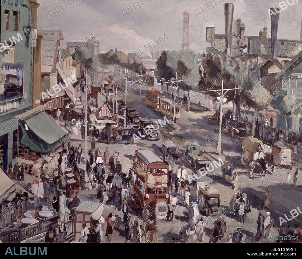 EMILI BOSCH ROGER. EL PARALELO - 1930 - OLEO/LIENZO - 81 x 100 cm.