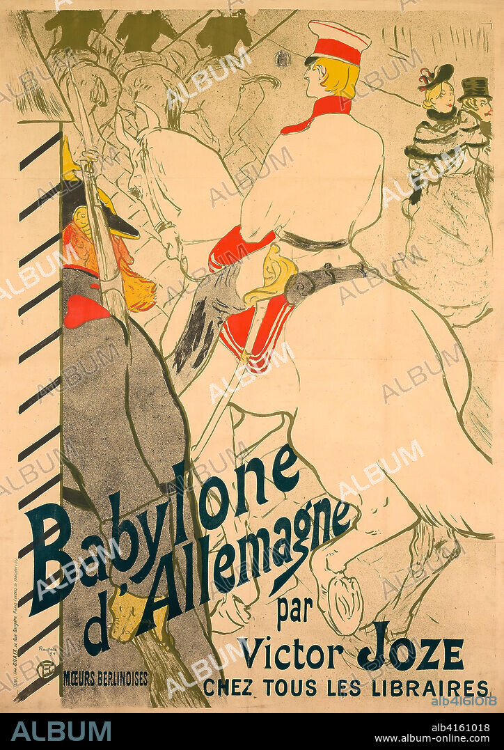 Babylone d'Allemagne. Henri de Toulouse-Lautrec; French, 1864-1901. Date: 1894. Dimensions: 1,190 × 820 mm (image); 1,225 × 875 mm (sheet, sight). Color lithograph on tan wove paper. Origin: France.