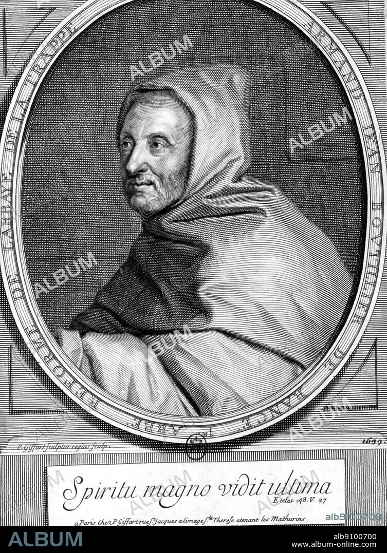 Armand-Jean Bouthillier, Comte de Rance, Abbe of La Trappe.