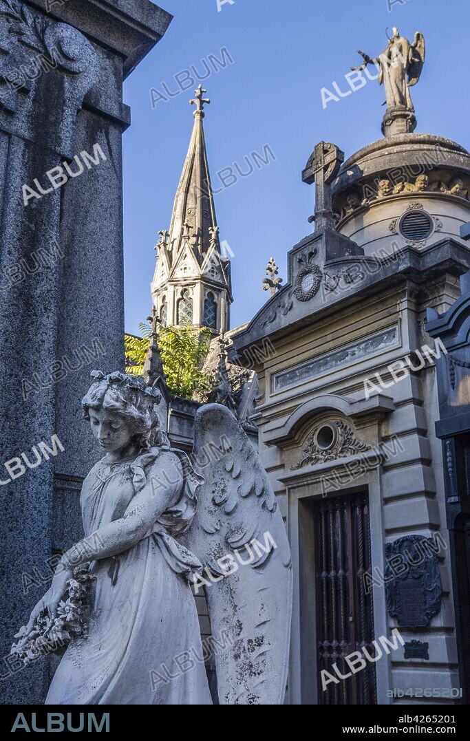 cementerio de la Recoleta , diseñado por el francés Prosper Catelin, por iniciativa del presidente Bernardino Rivadavia, inaugurado en 1822.Buenos Aires, republica Argentina, cono sur, South America.