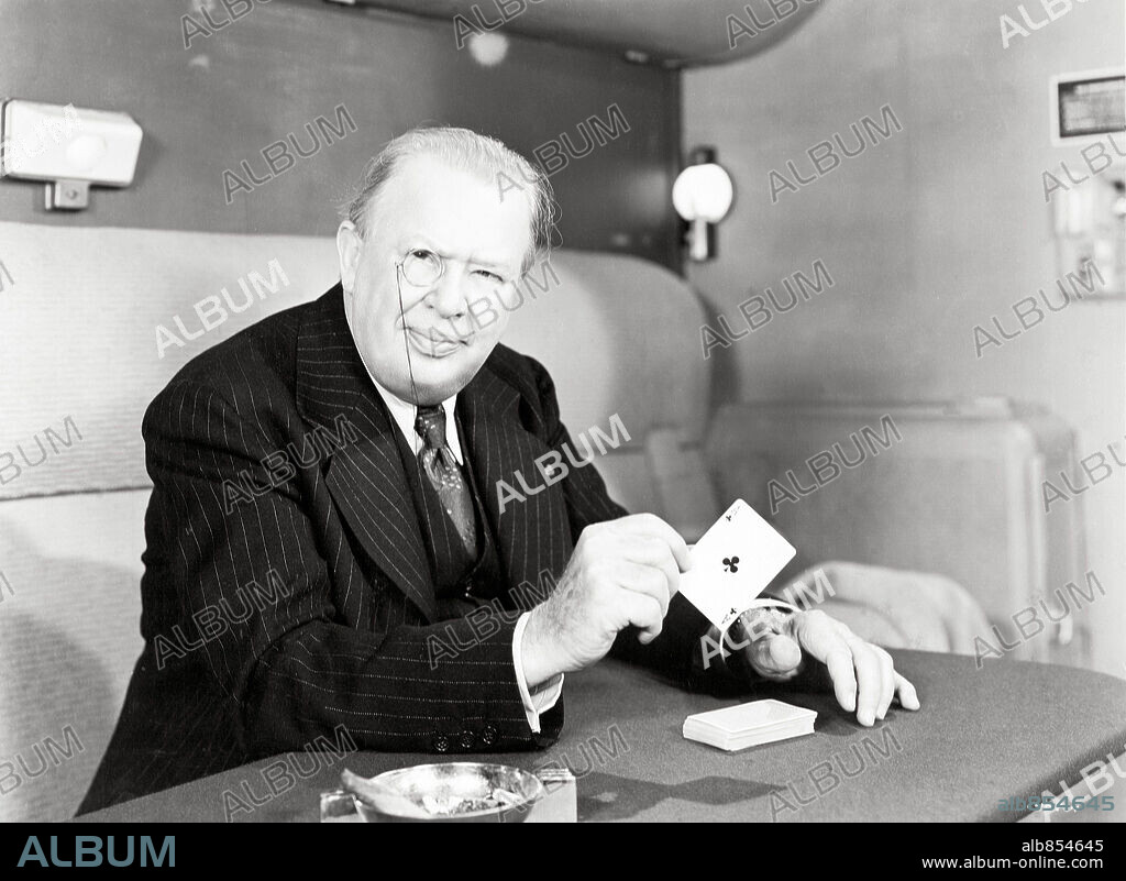 CHARLES COBURN in SHADY LADY, 1945, directed by GEORGE WAGGNER. Copyright UNIVERSAL PICTURES.