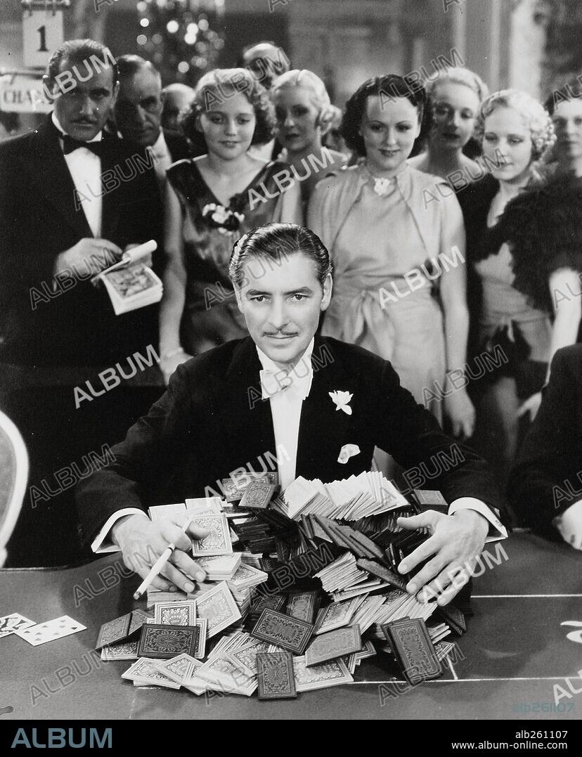 RONALD COLMAN in THE MAN WHO BROKE THE BANK AT MONTE CARLO, 1935, directed by STEPHEN ROBERTS. Copyright 20TH CENTURY FOX.