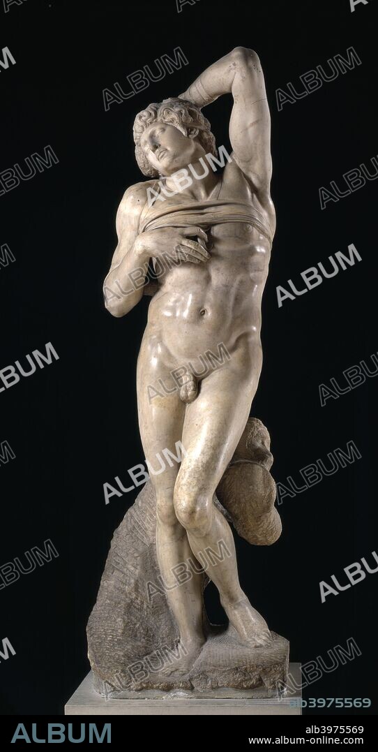 'The Dying Slave', 1513-1515. Found in the collection of the Louvre, Paris, France.