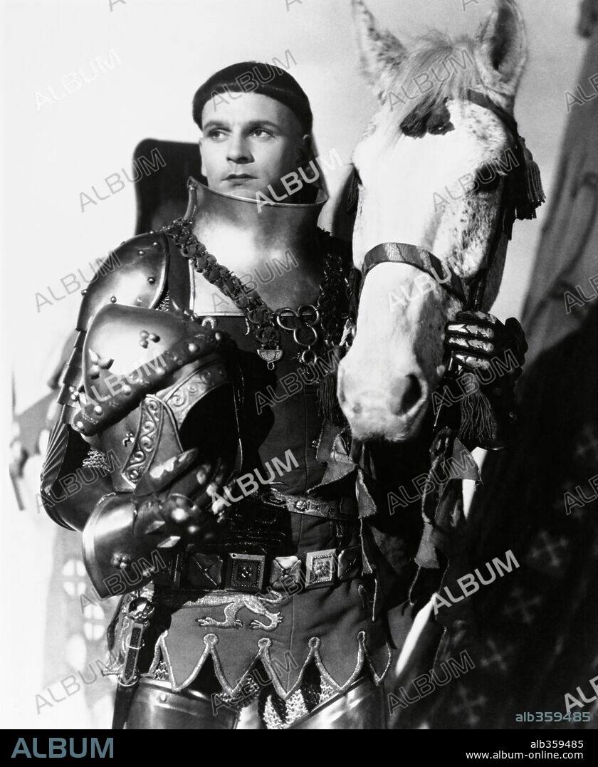 LAURENCE OLIVIER en ENRIQUE V, 1944 (HENRY V), dirigida por LAURENCE OLIVIER. Copyright TWO CITIES.