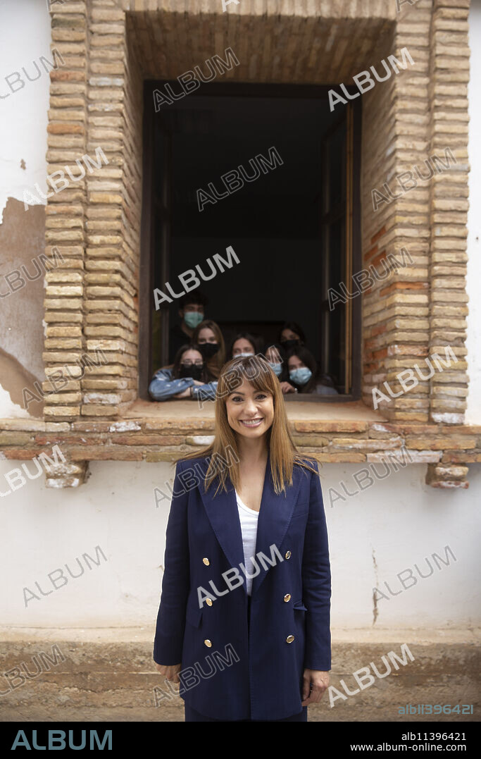 Natalia Verbeke attends to Ana Tramel. El juego premiere during the Lo que viene Film Festiva May 13, 2021 in Bardenas Reales, Spain Navarra, Spain.