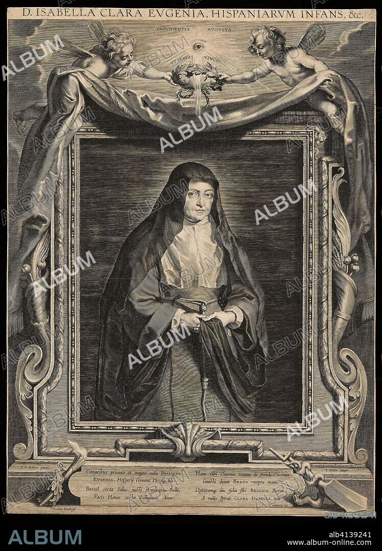 PAUL PONTIUS. Isabella Clara Eugenia (1566-1633). Paulus Pontius (Flemish, 1603-1658); after Peter Paul Rubens (Flemish, 1577-1640). Date: 1625-1633. Dimensions: 590 × 432 mm (image/sheet, trimmed within platemark). Engraving in black on cream laid paper. Origin: Flanders.