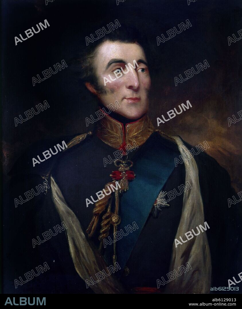 WILLIAM ETTY. 'Arthur Wellesley, 1st Duke of Wellington', 19th century, Oil on canvas, 77,4 x 64,3 cm.