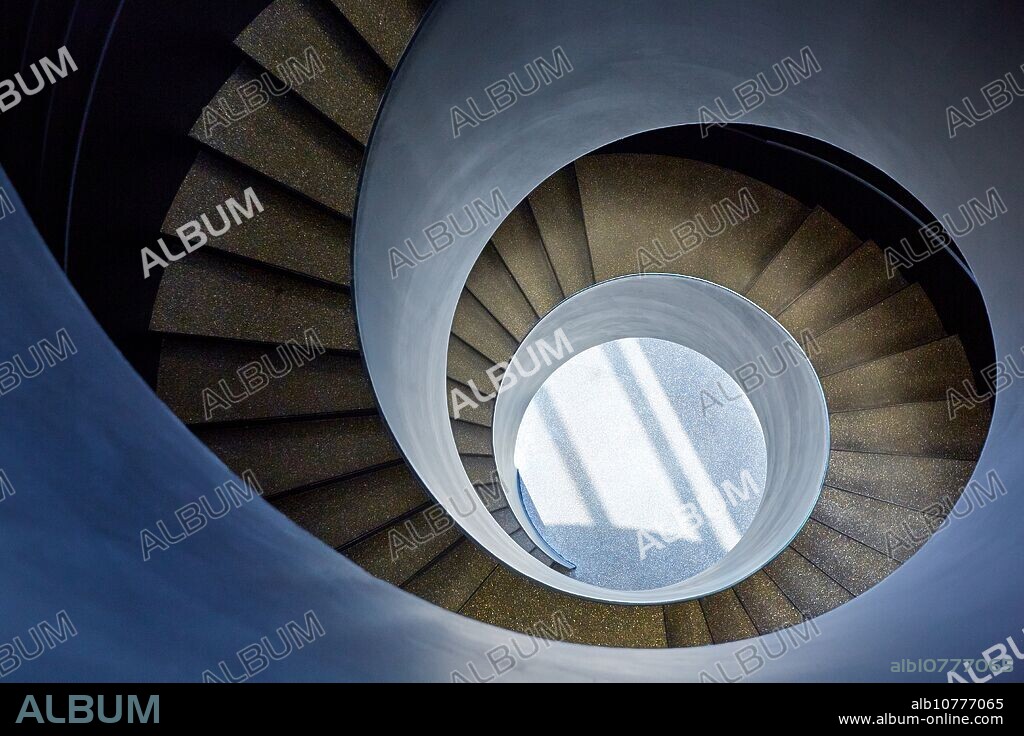 Spiral staircase. Mondragon University. Orona Ideo Building. Galarreta. Hernani. San Sebastian Technology Park. Donostia San Sebastian. Gipuzkoa. Basque Country. Spain.