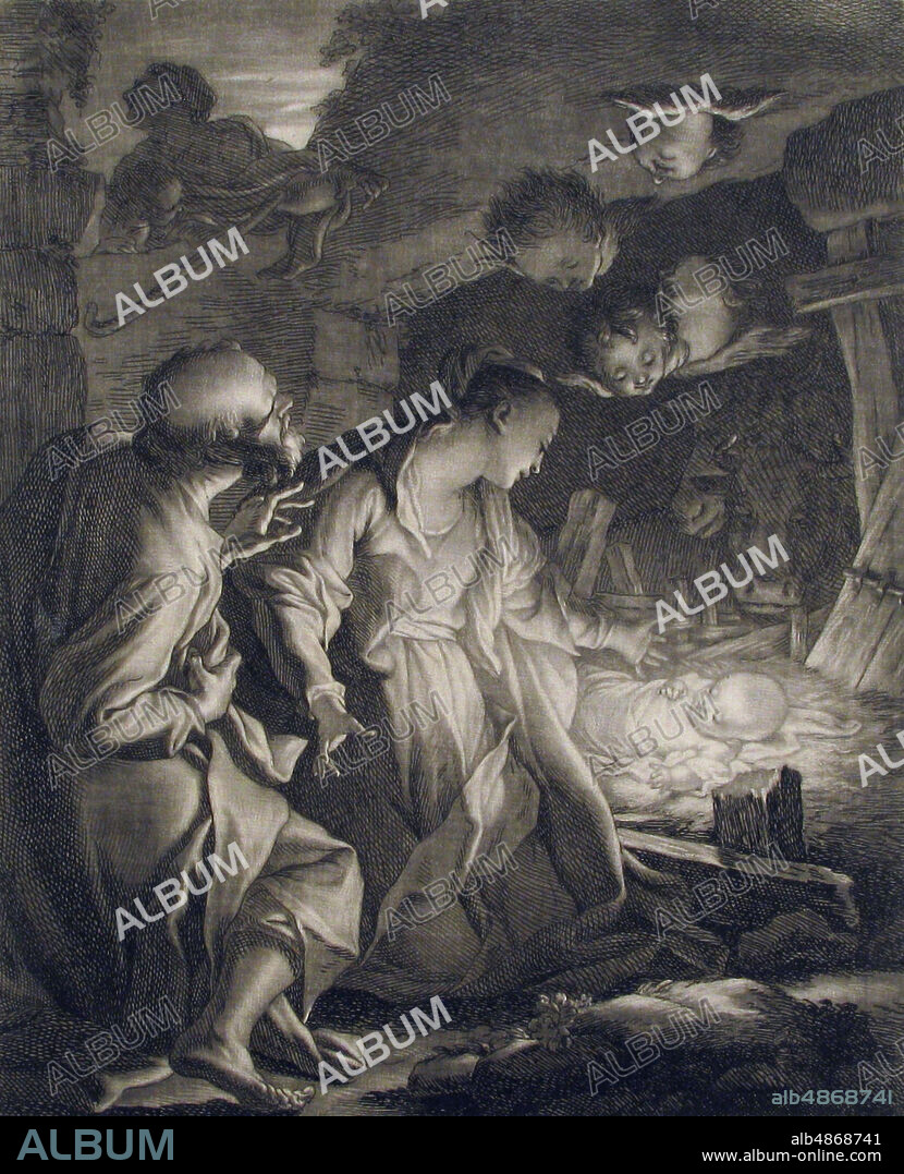 PAUL-PONCE-ANTOINE ROBERT. Nativity, 1727.