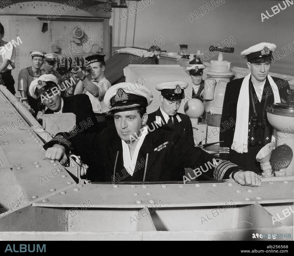 JOHN GREGSON in THE BATTLE OF THE RIVER PLATE, 1956. Copyright RANK.