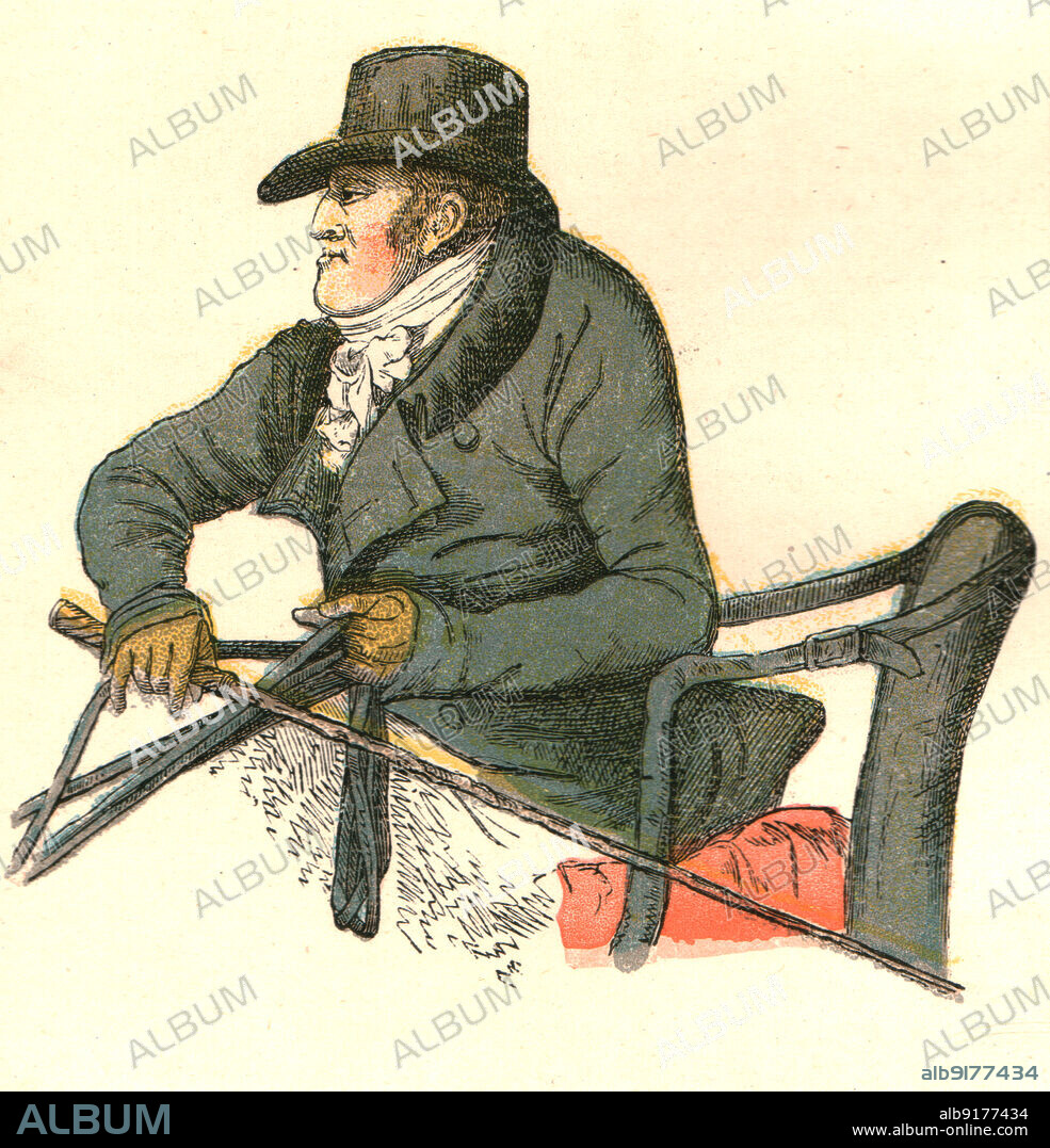 R. DEIGHTON. ''Old Fashioned Sporting Pictures, and the Road to Bygone Days; "Lord Dashalong" (Lord Sefton bent on driving) "Father of the Fast Whips," ', 1890.. From "The Graphic. An Illustrated Weekly Newspaper", Volume 42. July to December, 1890.
