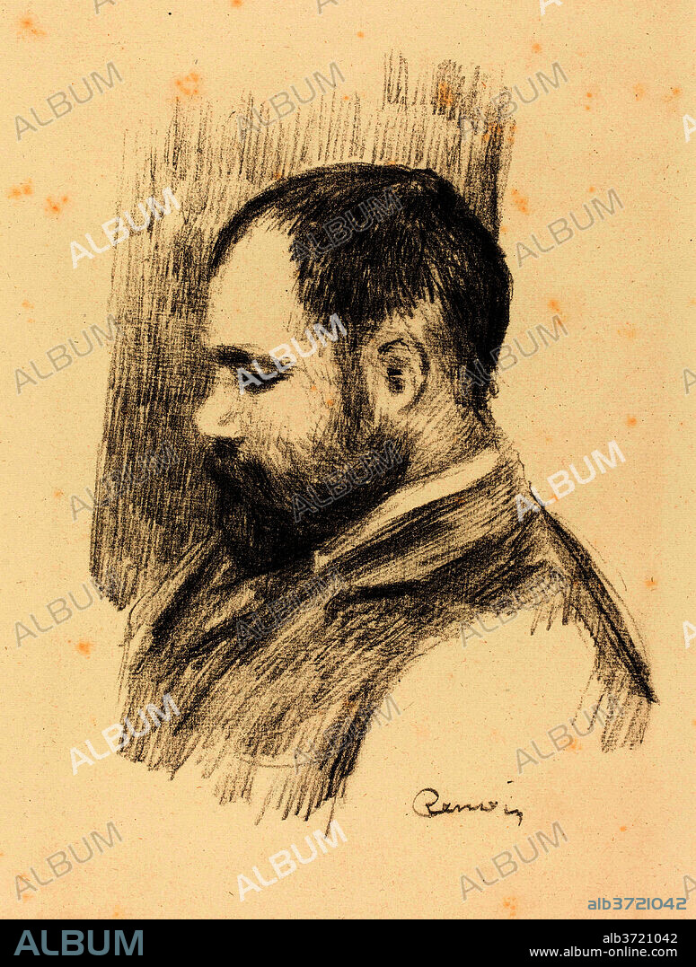 AUGUSTE RENOIR. Ambroise Vollard. Dated: 1904. Medium: lithograph.