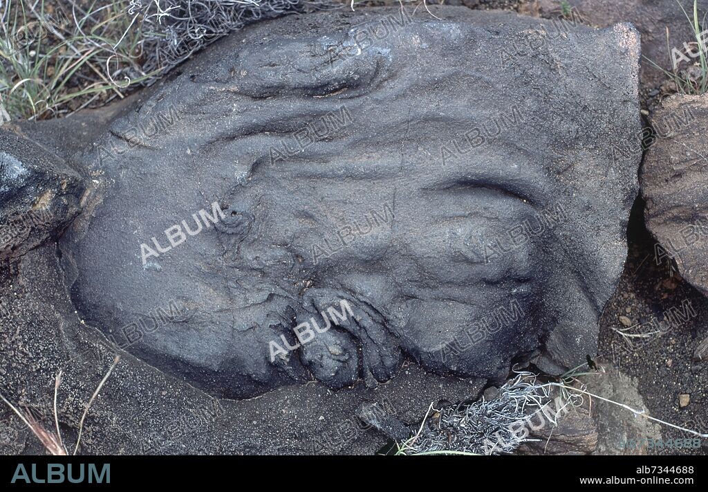 PETROGLIFO GUANCHE - INSCRIPCION DE ALFABETO LIBICO-BEREBER - S XV.