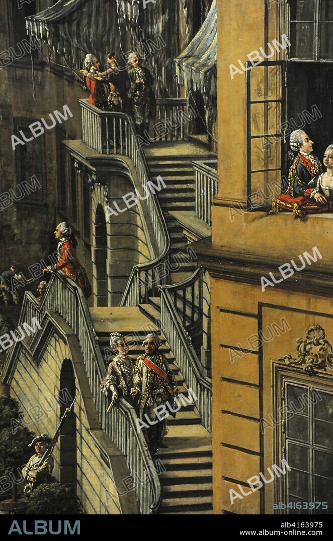 Bernardo Bellotto called Canaletto the Younger (1721-1780). Italian painter. View of Warsaw from the Terrace of the Royal Castle, 1773. Detail. National Museum. Warsaw. Poland.