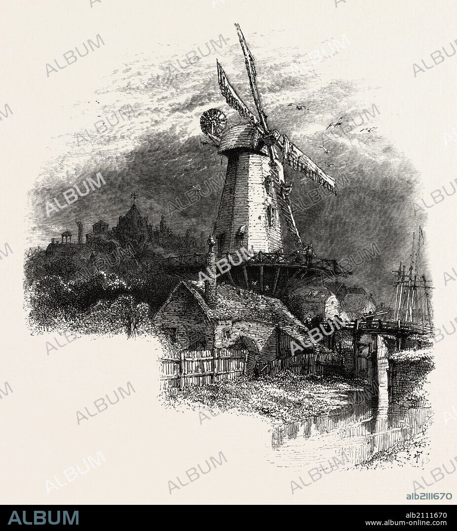 THE OLD WINDMILL AT RYE, KENT, UK, britain, british, europe, united kingdom, great britain, european.