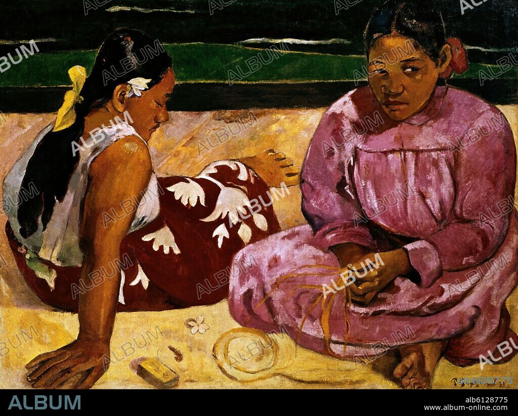 PAUL GAUGUIN. MUJERES DE TAHITI - 1891 - O/L - 69x91,5 - POSTIMPRESIONISMO FRANCES.