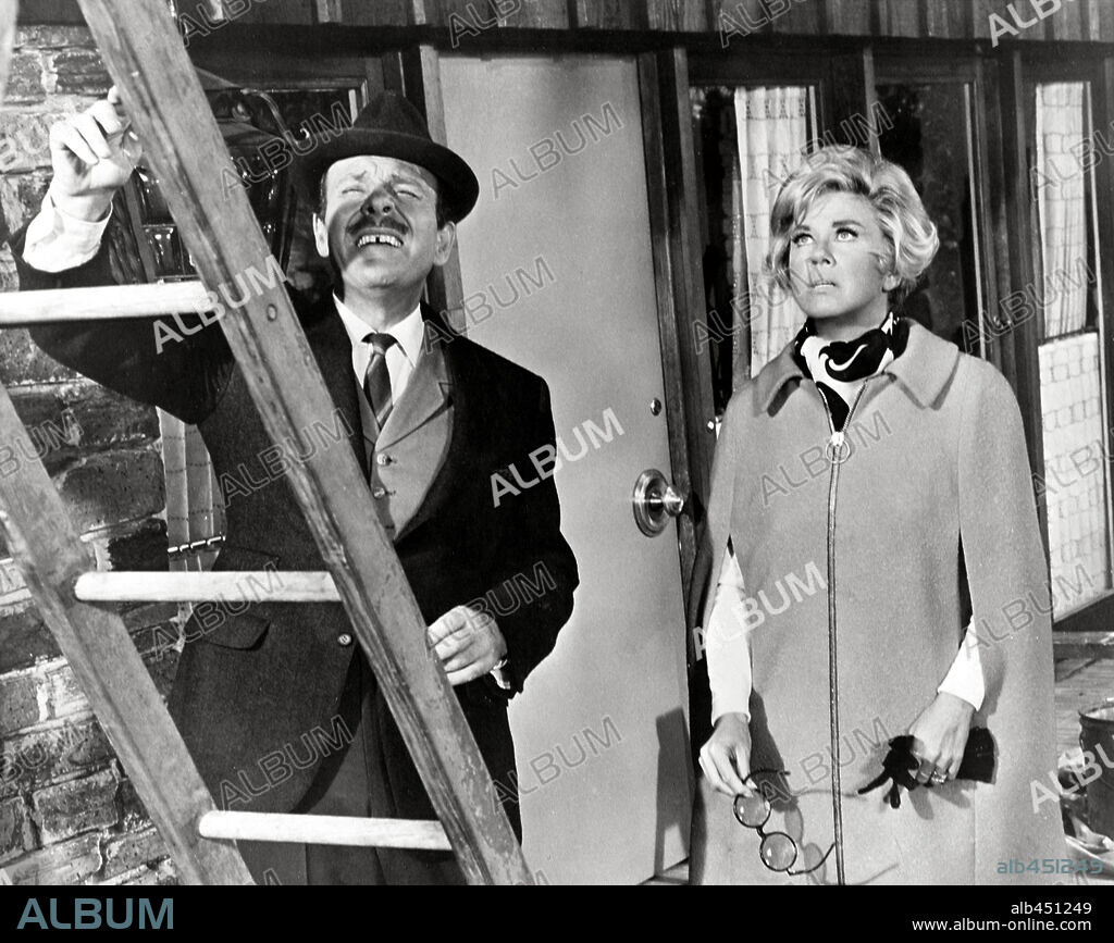 DORIS DAY and TERRY-THOMAS in WHERE WERE YOU WHEN THE LIGHTS WENT OUT?, 1968, directed by HY AVERBACK. Copyright M.G.M.
