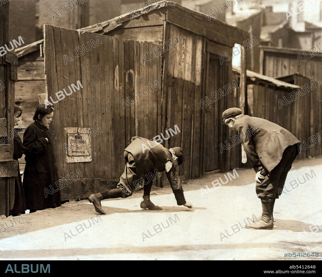 Boys Playing Street Craps, 1910