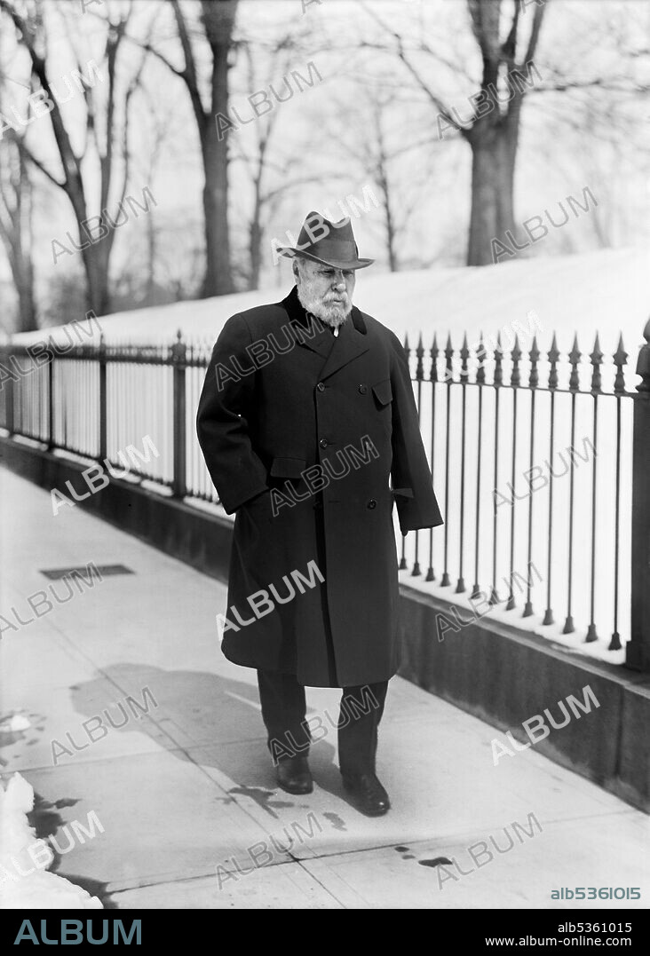 James Jerome Hill (1838-1916), President of Great Northern Railway, Full-Length Portrait, Harris & Ewing, 1913.