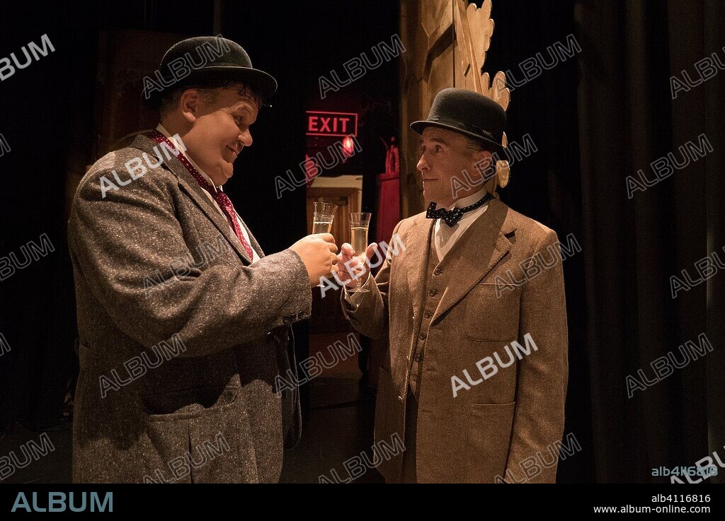 JOHN C. REILLY y STEVE COOGAN en EL GORDO Y EL FLACO, 2018 (STAN & OLLIE), dirigida por JON S. BAIRD. Copyright ENTERTAINMENT ONE/BBC FILMS/FABLE PICTURES.