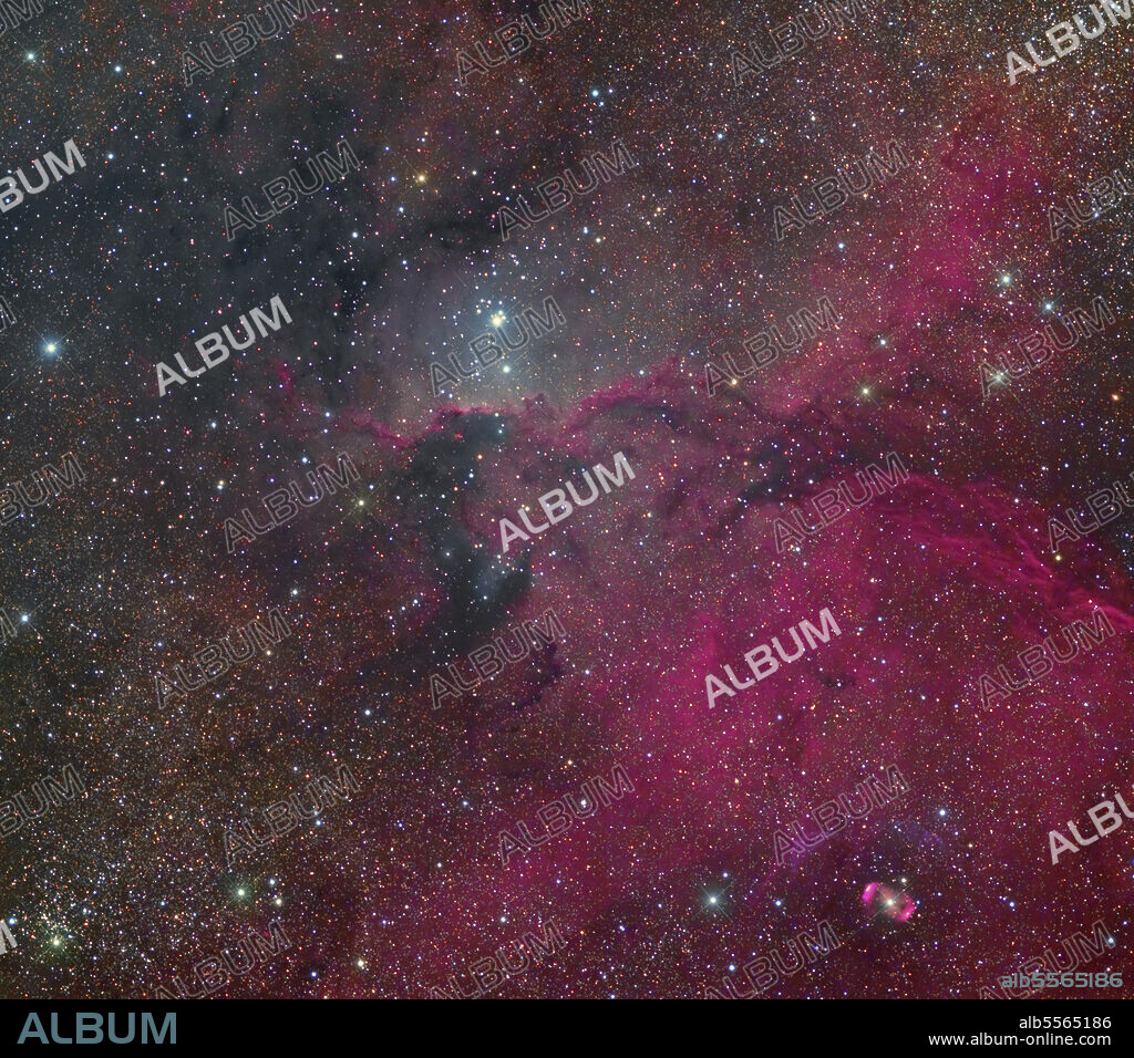 The fighting dragons nebula, NGC 6188, and the emission nebula NGC 6164.