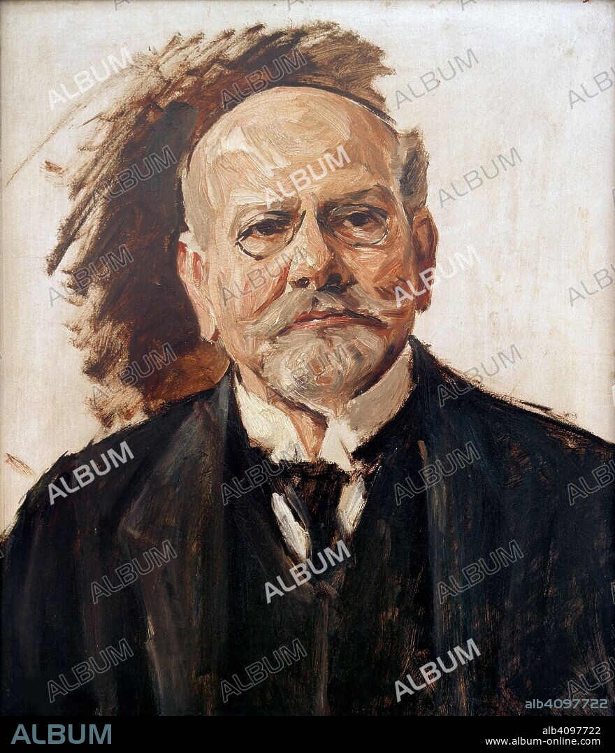 MAX LIEBERMANN. Portrait of Emil Moritz Rathenau (1838-1915).