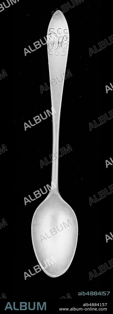 Samuel Drowne, American, active 17451795, Tea Spoon, c. 1790, Silver, Overall: 5 5/8 in. (14.3 cm).