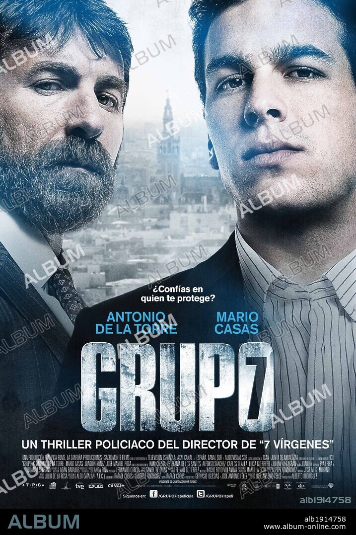 Poster de GRUPO 7, 2012, dirigida por ALBERTO RODRIGUEZ. Copyright ATIPICA FILMS.