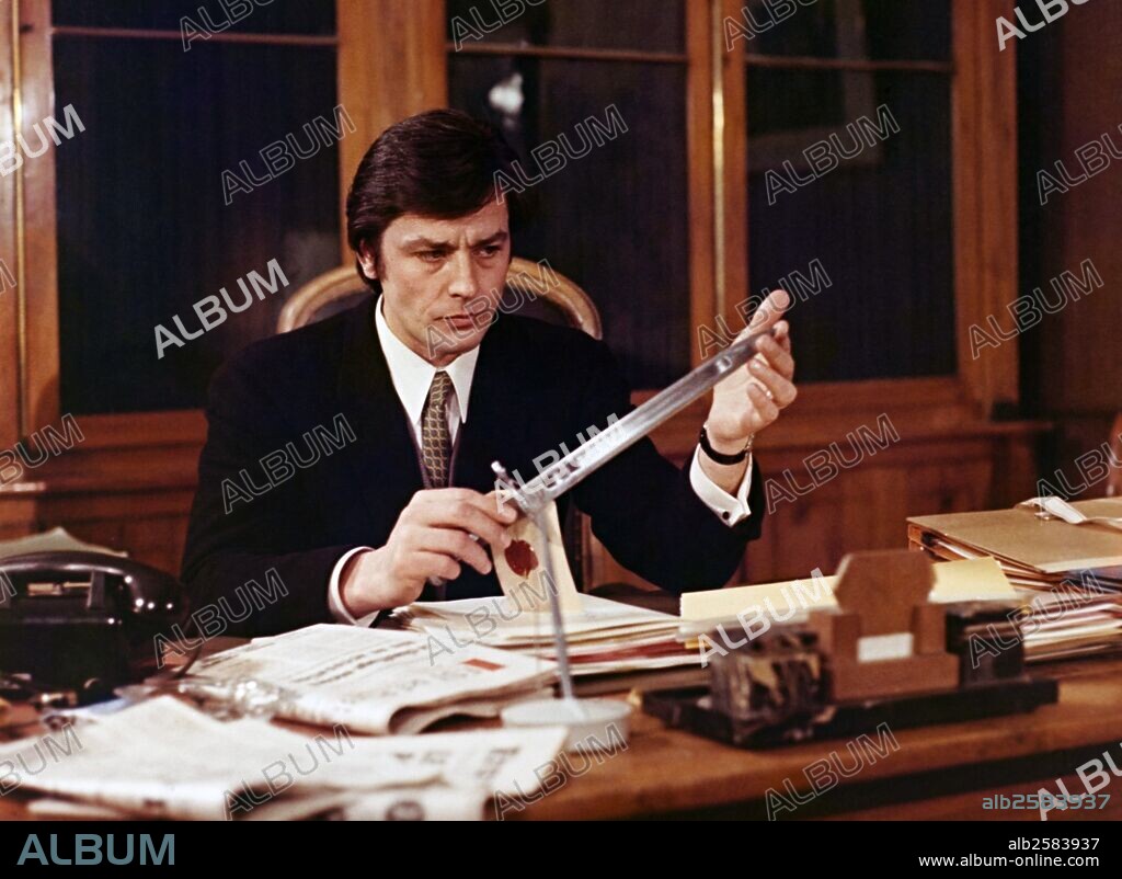 ALAIN DELON in THE BURNED BARNS, 1973 (LES GRANGES BRULEES), directed by JEAN CHAPOT. Copyright LIRA FILMS.