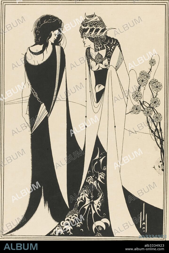 AUBREY BEARDSLEY. Illustration for Salome by Oscar Wilde.