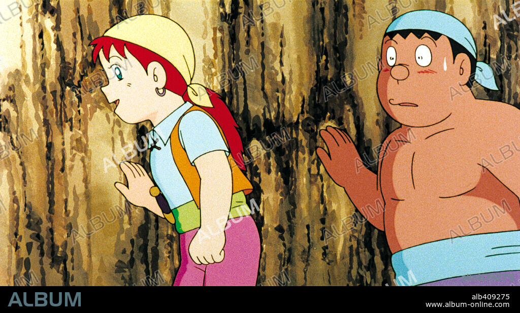 DORAEMON Y LOS PIRATAS DE LOS MARES DEL SUR, 1998 (DORAEMON: NOBITA NO NANKAI DAIBOKEN), dirigida por TSUTOMU SHIBAYAMA. Copyright ASATSU/FUJIKO PRODUCTIONS/SHIN EI ANIMATION/SHOGAKUKAN.