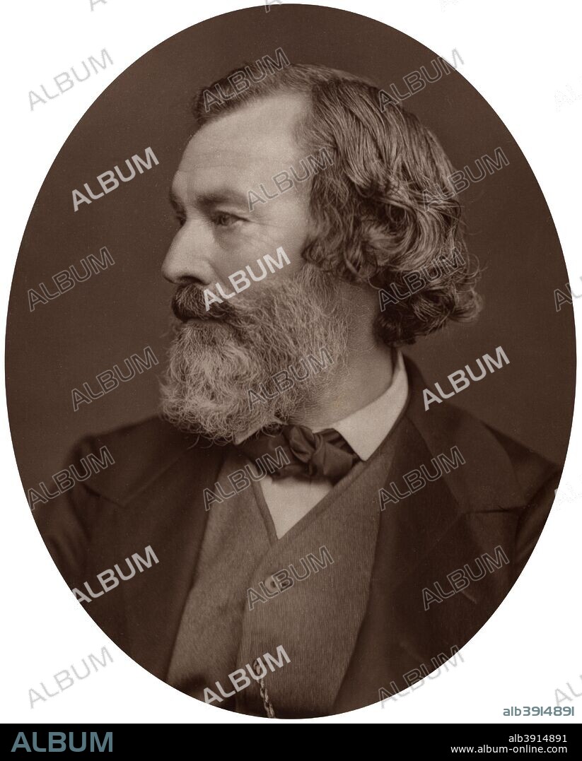 Joseph Durham, sculptor, 1878. Durham was first noticed when his bust of Jenny Lind was exhibited at the Royal Academy in 1848. He also made a bust of Queen Victoria, and was chosen to design a work to commemorate the Great Exhibition of 1851. From Men of Mark: a gallery of contemporary portraits of men distinguished in the Senate, the Church, in science, literature and art, the army, navy, law, medicine, etc. Photographed from life by Lock and Whitfield, with brief biographical notices by Thompson Cooper. (Conducted by G. C. Whitfield.) (London, 1876-1883).