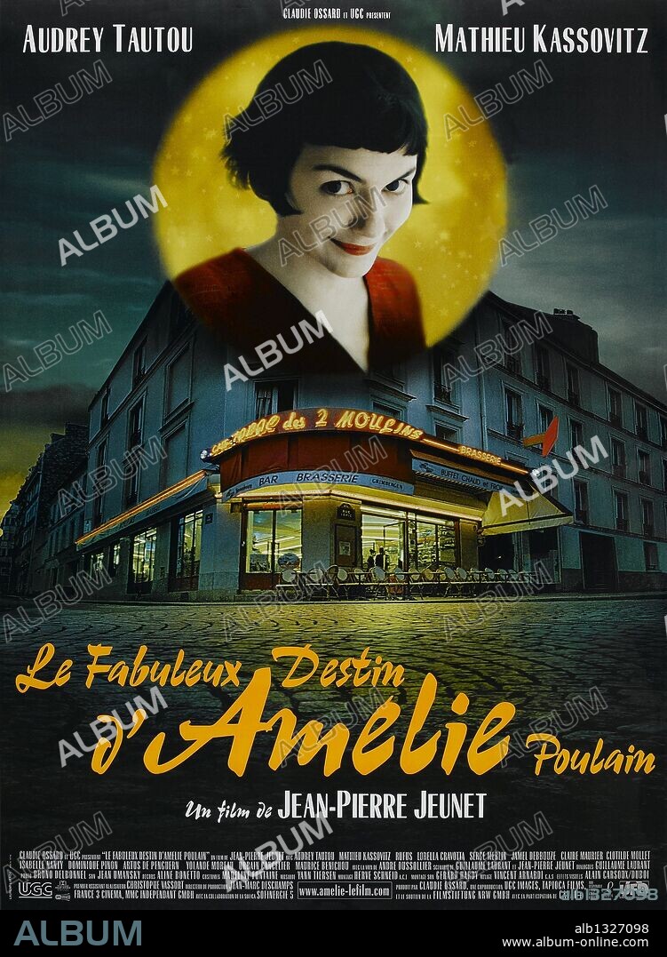 Affiche de LE FABULEUX DESTIN D'AMÉLIE POULAIN, 2001, réalisé par JEAN-PIERRE JEUNET. Copyright VICTORIE PRODUCTIONS/UGC IMAGES/TAPIOCA FILMS/FRANCE 3 CINEM.