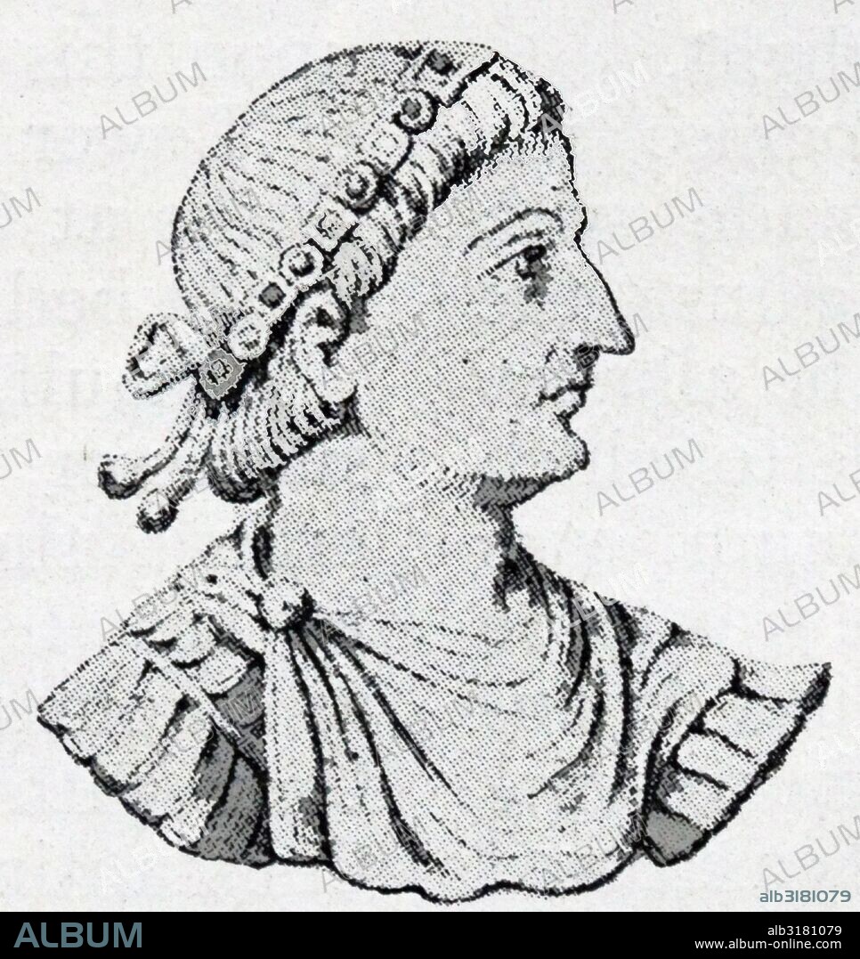 Bust of Theodosius I (347-395) Theodosius was the last emperor to rule over both the eastern and the western halves of the Roman Empire.