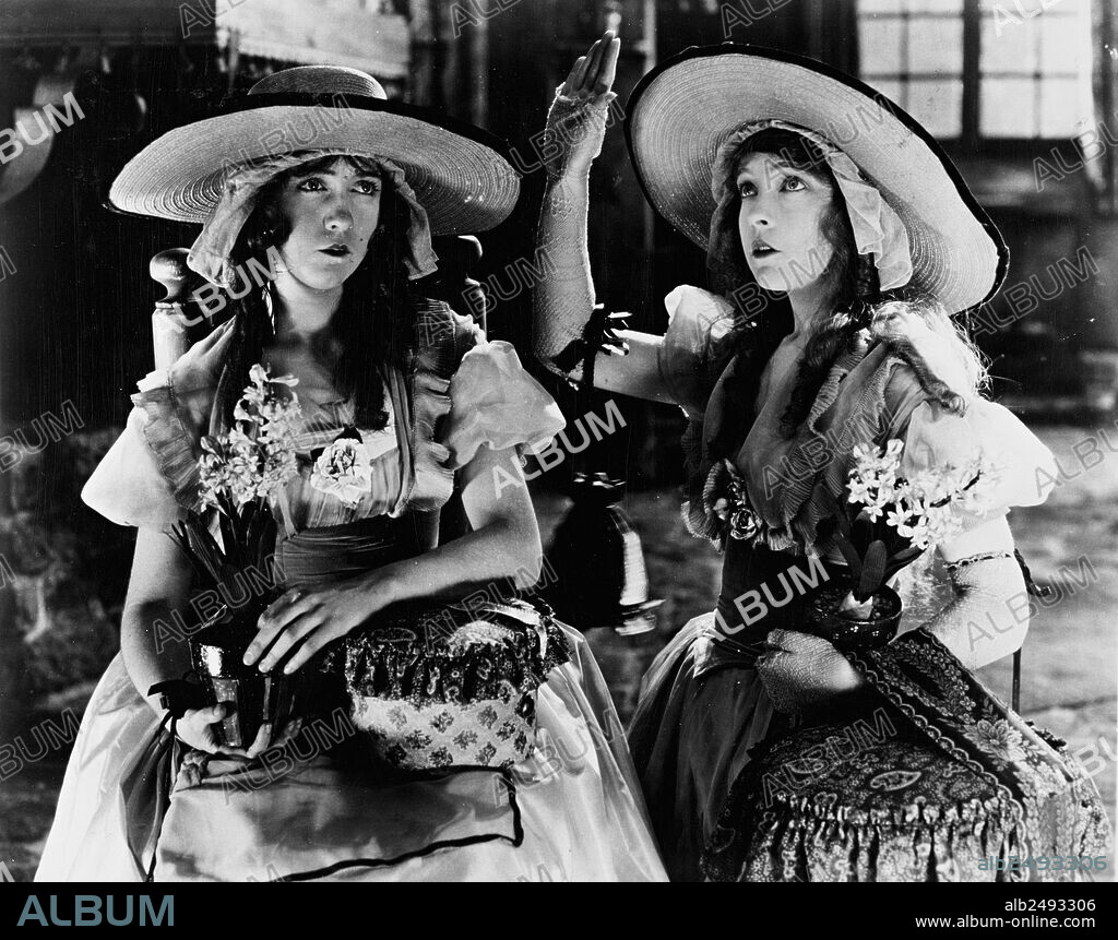 DOROTHY GISH and LILLIAN GISH in ORPHANS OF THE STORM, 1921, directed by D. W. GRIFFITH. Copyright D.W. GRIFFITH PRODUCTIONS.