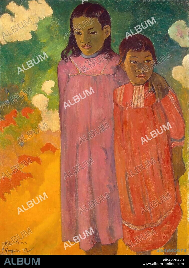EUGÈNE HENRI PAUL GAUGUIN. 'Piti Teina'. France, 1892. Dimensions: 90,5x67,5 cm.